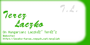 terez laczko business card